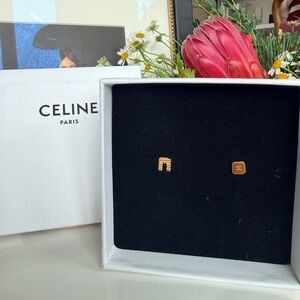 CELINE Arc de Triomphe Stud Earrings
